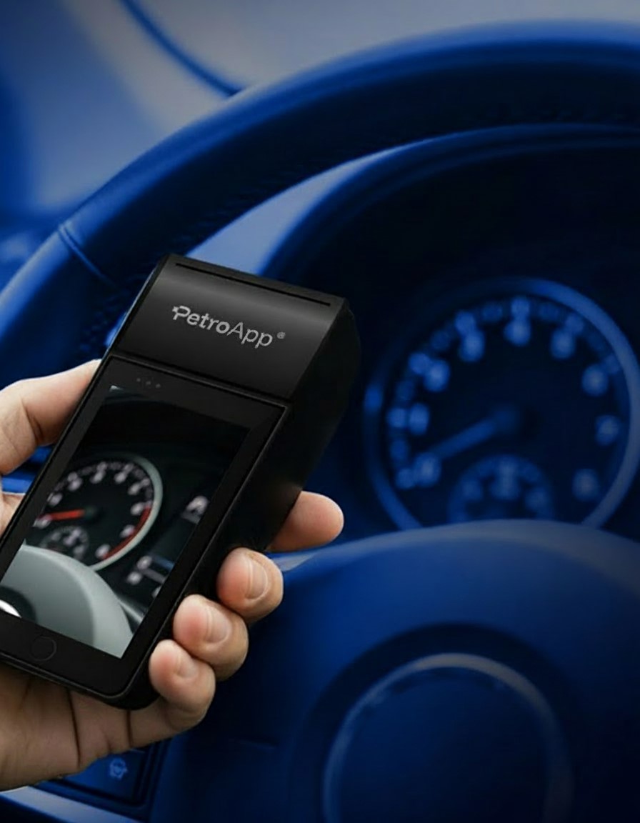 PetroApp's OCR technology verifying odometer readings